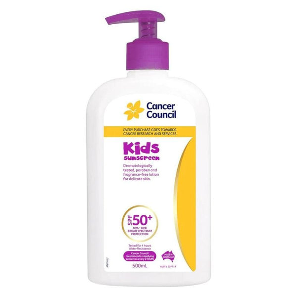 [Expiry: 07/2026] Cancer Council Kids Sunscreen Pump SPF 50+ 500mL