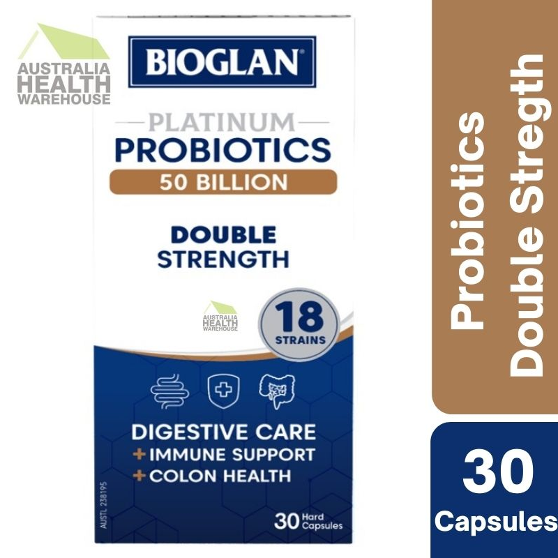 Bioglan Platinum Probiotics 50 Billion Double Strength 30 Capsules April 2025