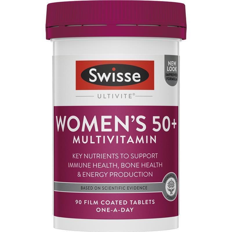 Swisse Ultivite Women's 50+ Multivitamin 90 Tablets June 2025