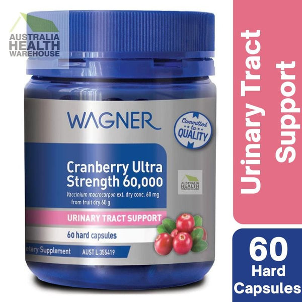 [Expiry: 03/2026] Wagner Cranberry Ultra Strength 60000mg 60 Capsules