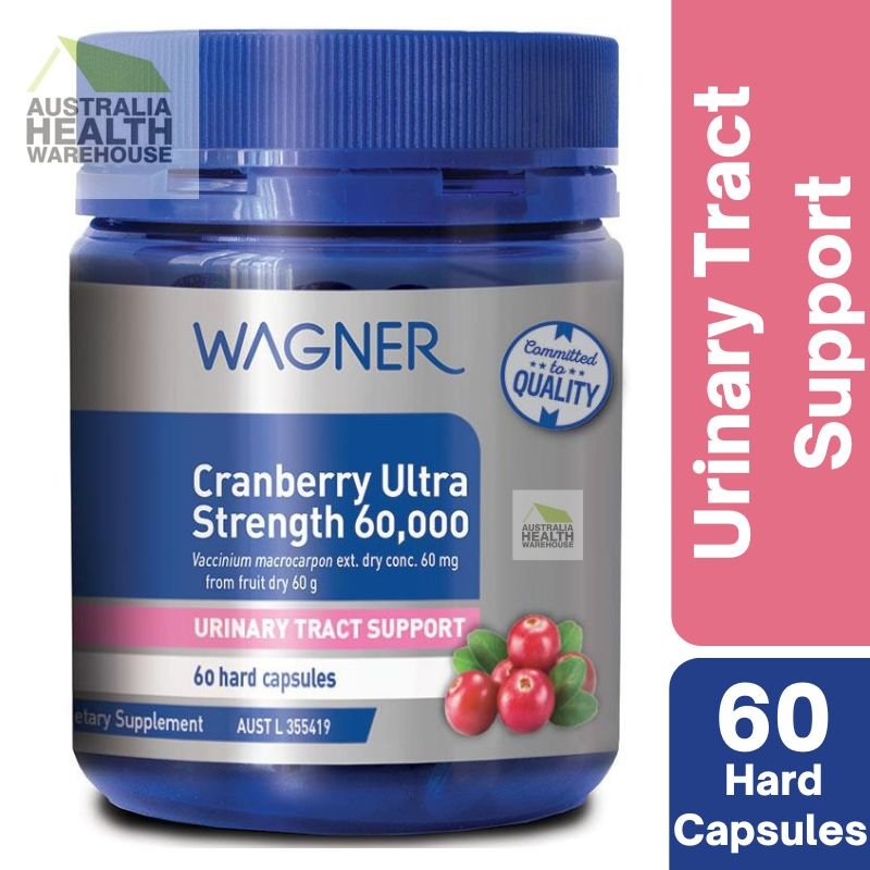 Wagner Cranberry Ultra Strength 60000mg 60 Capsules March 2026