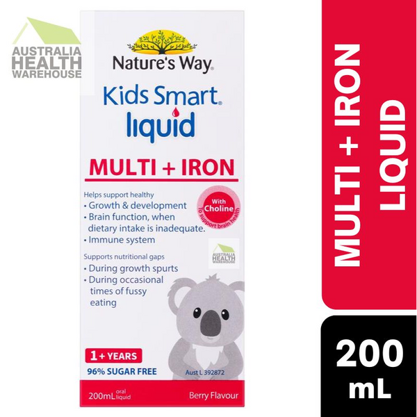 [Expiry: 02/2025] Nature's Way Kids Smart Liquid Multi + Iron 200mL