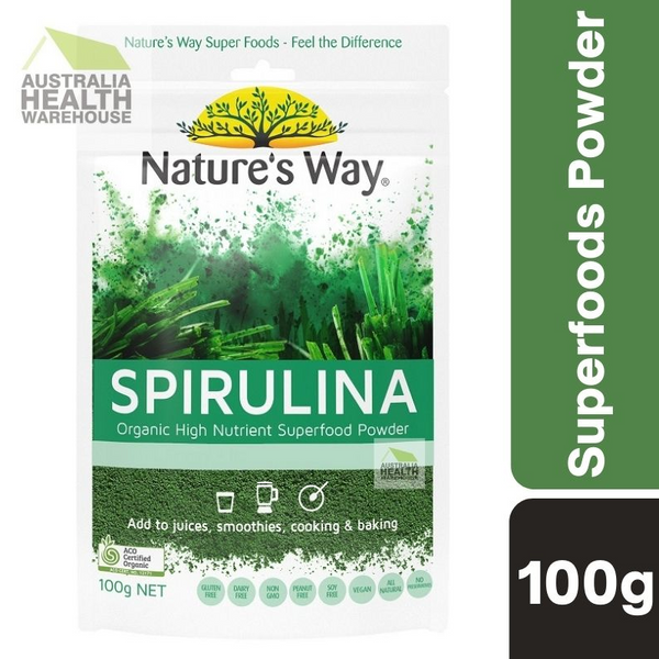[Expiry: 11/2025] Nature's Way Superfoods Spirulina Organic Powder 100g