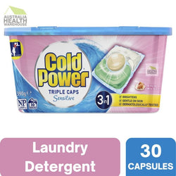 Cold Power Triple Caps Sensitive 3in1 Laundry Detergent 30 Capsules