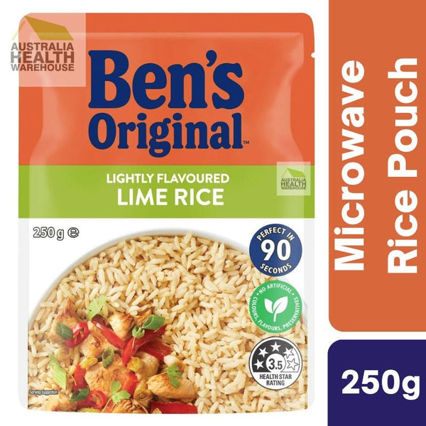 [EXP: 01/07/24] Ben's Original Lightly Flavoured Lime Rice Microwave Rice Pouch 250g