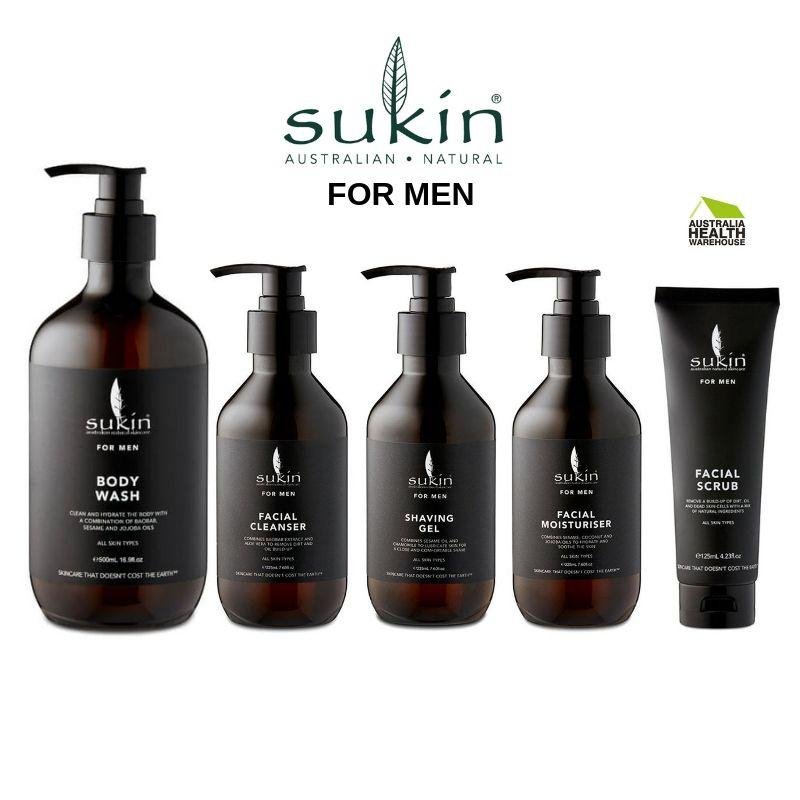 Sukin For Men Facial Cleanser 225mL