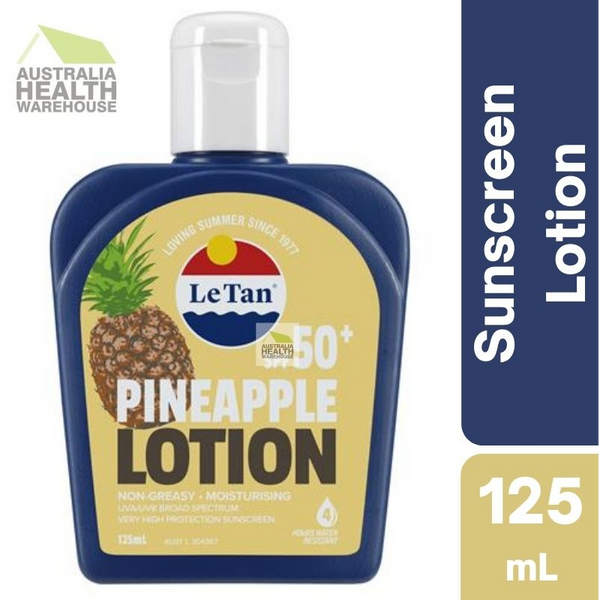 [CLEARANCE EXPIRY: 04/2024] Le Tan SPF 50+ Pineapple Sunscreen Lotion 125mL