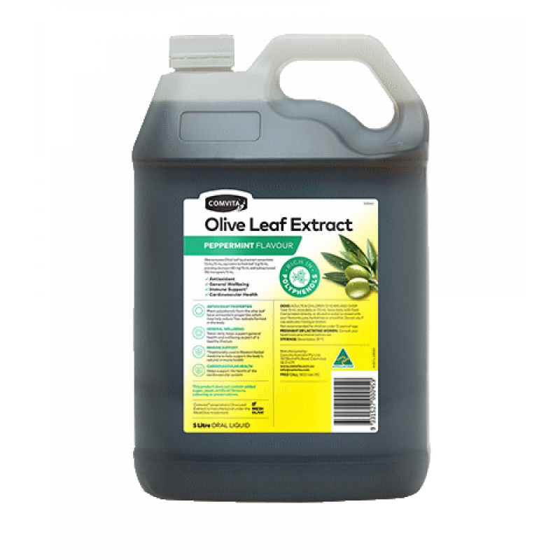 Comvita Olive Leaf Extract Peppermint Flavour 5 Litre July 2025