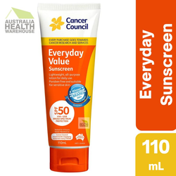 Cancer Council Everyday Value Sunscreen SPF 50 Tube 110mL September 2026