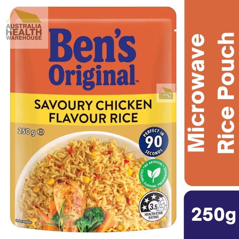 Ben's Original Savoury Chicken Flavour Rice Microwave Rice Pouch 250g