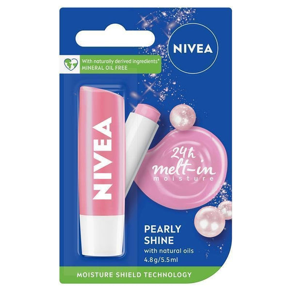 Nivea Pearly Shine Moisturising Lip Balm 4.8g