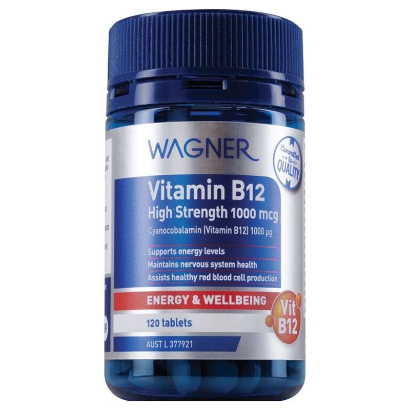 Wagner Vitamin B12 High Strength 1000mcg 120 Tablets March 2024