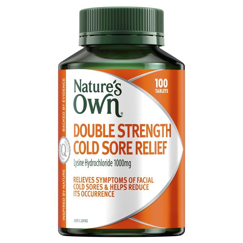 Nature's Own Double Strength Cold Sore Relief 100 Tablets April 2026
