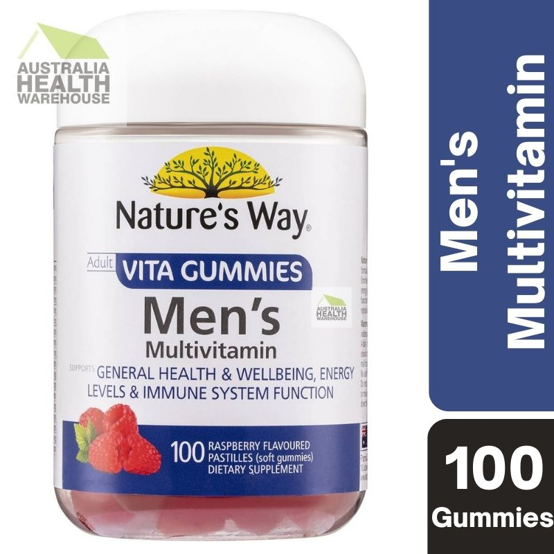 Nature's Way Vita Gummies Adult Men's Multivitamin 100 Pastilles November 2024