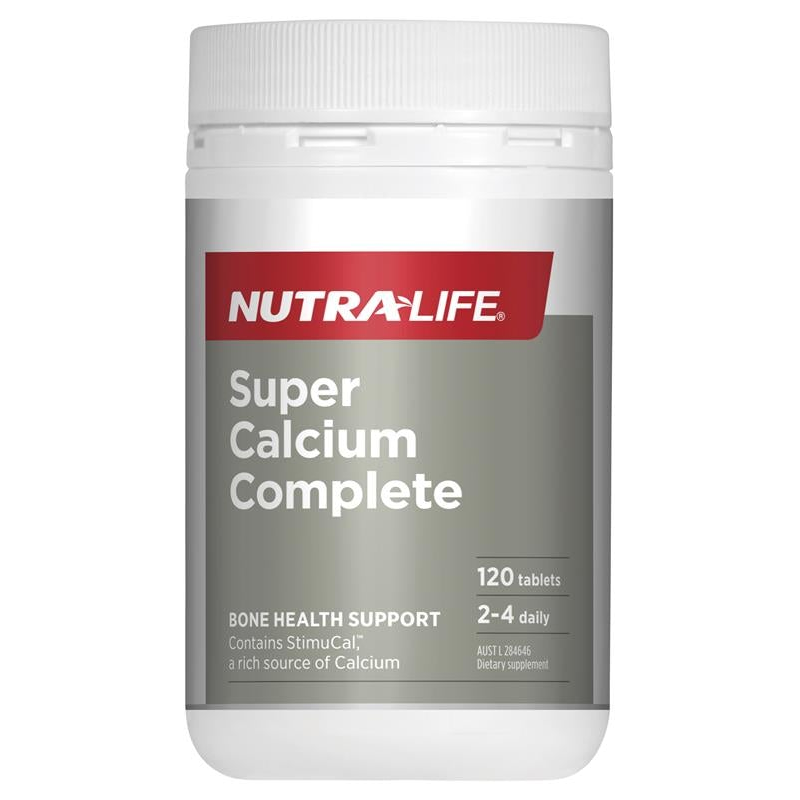 [CLEARANCE: 19/05/2024] Nutra-Life Super Calcium Complete 120 Tablets