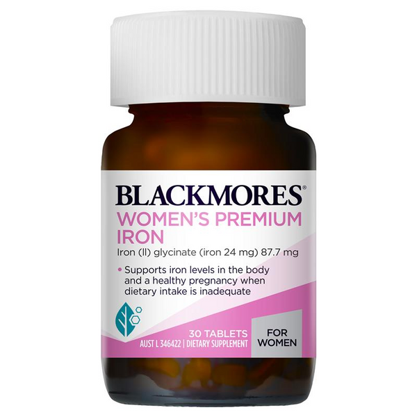 [Expiry: 11/2024] Blackmores Women’s Premium Iron 30 Tablets