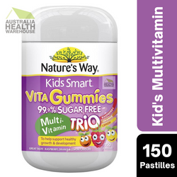 [Expiry: 11/2024] Nature's Way Kids Smart Vita Gummies Sugar Free Multi-Vitamin Trio 150 Pastilles