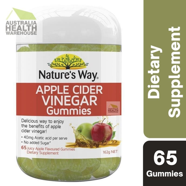 Nature's Way Apple Cider Vinegar 65 Gummies August 2024