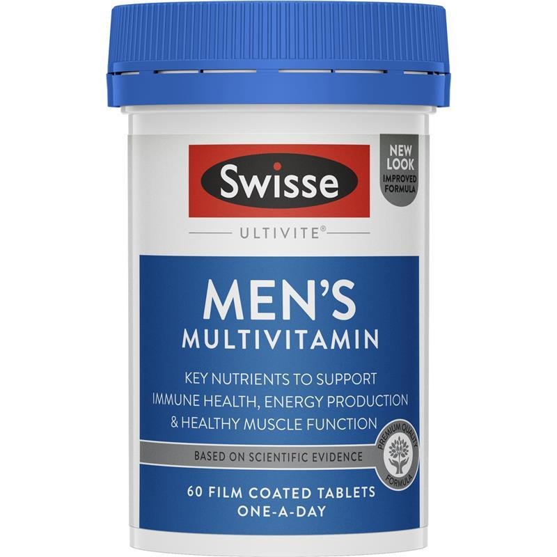[Expiry: 10/2025] Swisse Men's Ultivite Multivitamin 60 Tablets