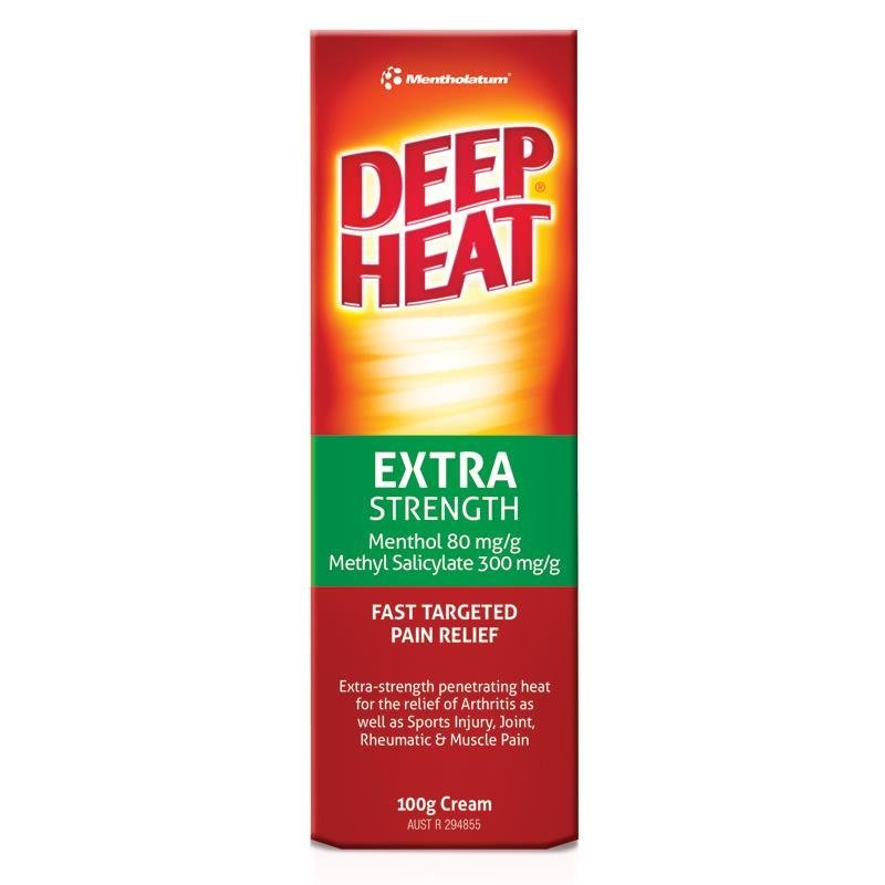 Deep Heat Extra Strength Cream 100g August 2026