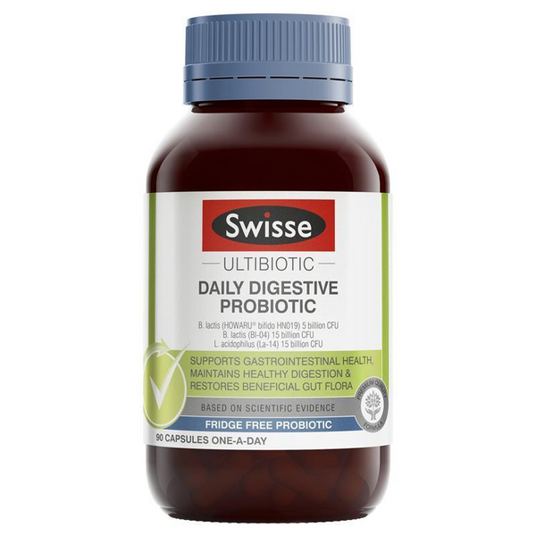 [CLEARANCE Expiry: October 2024] Swisse Ultibiotic Daily Digestive Probiotic 90 Capsules