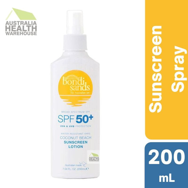 Bondi Sands SPF 50+ Coconut Beach Sunscreen Lotion Spray 200mL August 2024