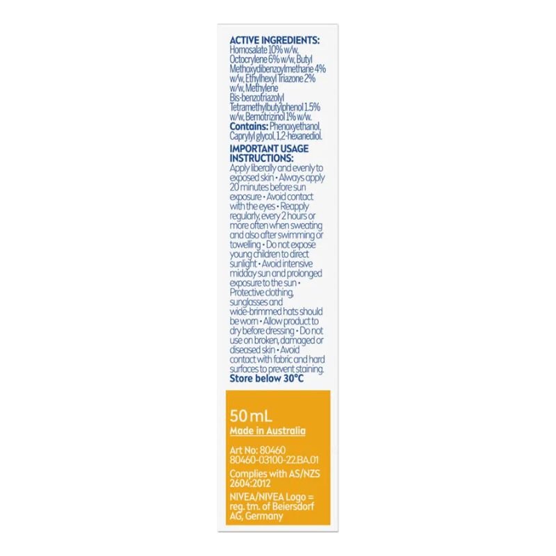 Nivea Sun SPF 50 UV Face Sensitive Protect Sunscreen 50mL July 2025