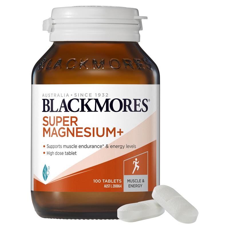 [Expiry: 10/2025] Blackmores Super Magnesium Plus 100 Tablets