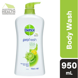Dettol Profresh Citrus Splash pH-Balanced Shower Gel 950mL April 2024