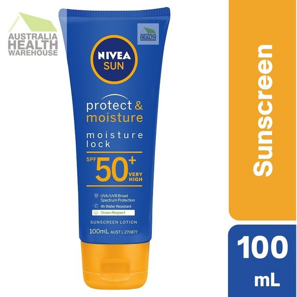 Nivea Sun Protect & Moisture Sunscreen SPF50+ 100mL June 2025