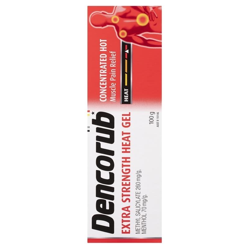 Dencorub Extra Strength Heat Gel 100g September 2025