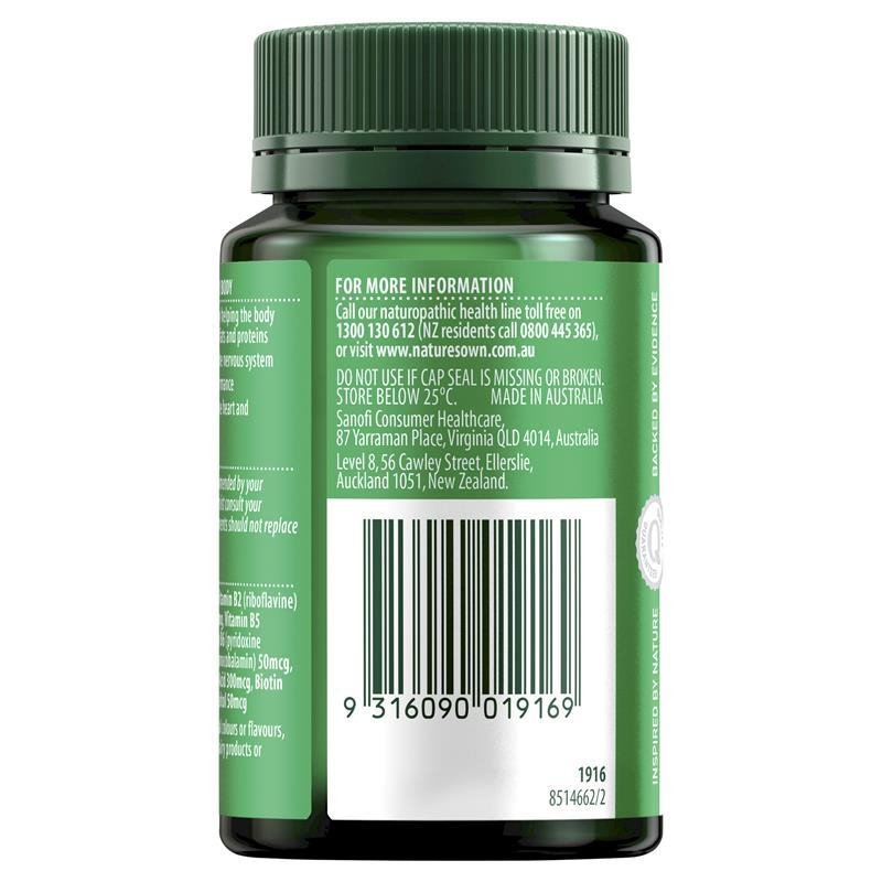 Nature's Own Super B Complex 75 Tablets July 2024