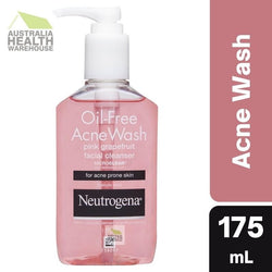 Neutrogena Oil Free Acne Wash Pink Grapefruit Facial Cleanser 175mL