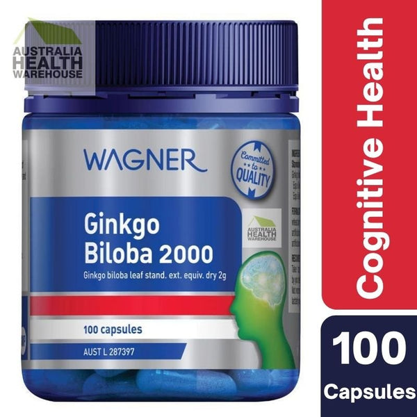 [CLEARANCE] Wagner Ginkgo Biloba 2000 100 Capsules February 2024