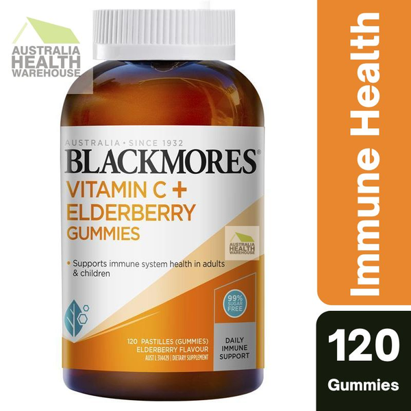 [Expiry: 02/2025] Blackmores Vitamin C + Elderberry 120 Gummies