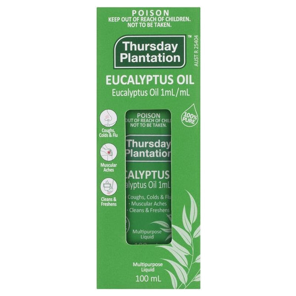 Thursday Plantation 100% Pure Eucalyptus Oil 100mL May 2026