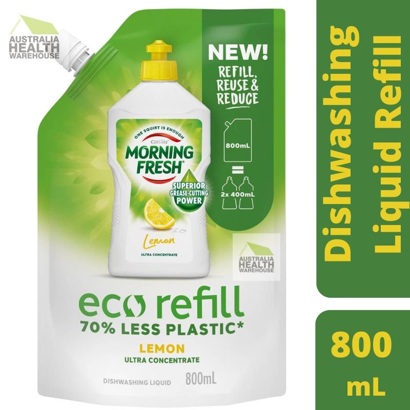 Morning Fresh Ultra Concentrate Lemon Dishwashing Liquid Refill Bag 800mL