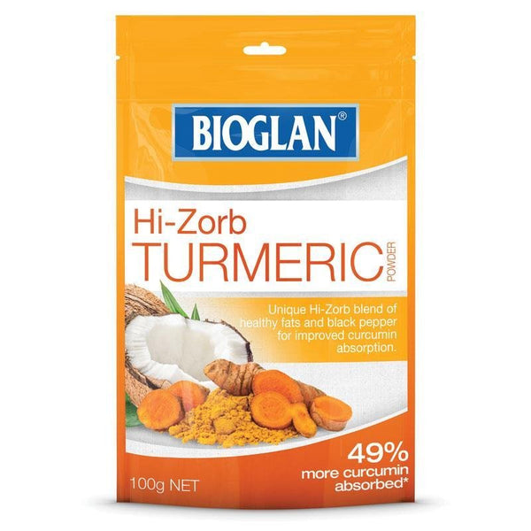 Bioglan Hi-Zorb Turmeric Powder 100g August 2024