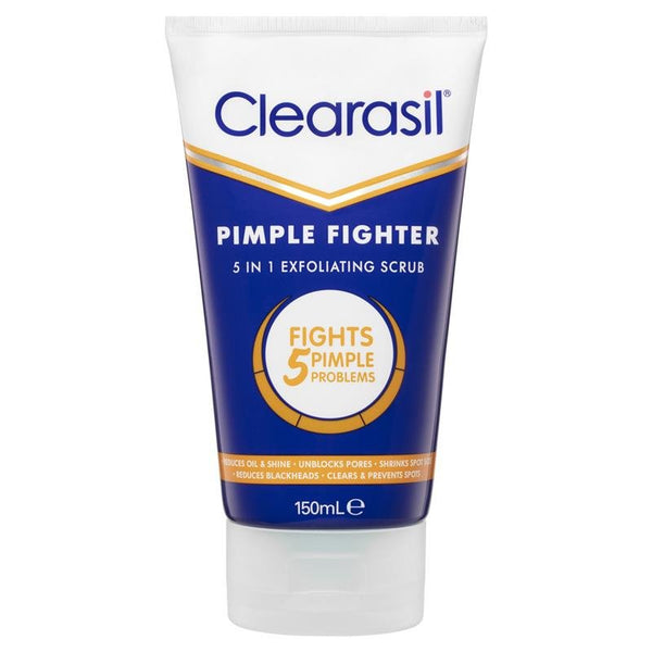 Clearasil Pimple Fighter 5 In 1 Exfoliating Scrub 150mL October 2024