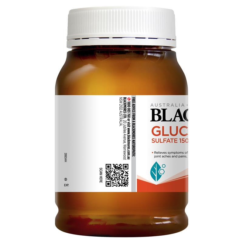 Blackmores Glucosamine Sulfate 1500 One-A-Day 180 Tablets December 2024