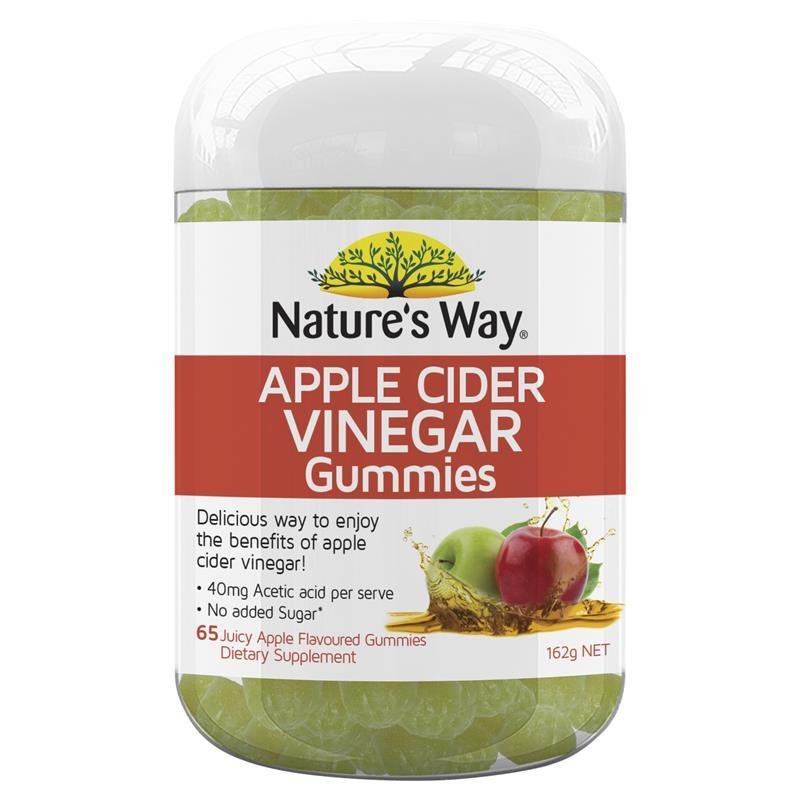 [Expiry: 08/2024] Nature's Way Apple Cider Vinegar 65 Gummies