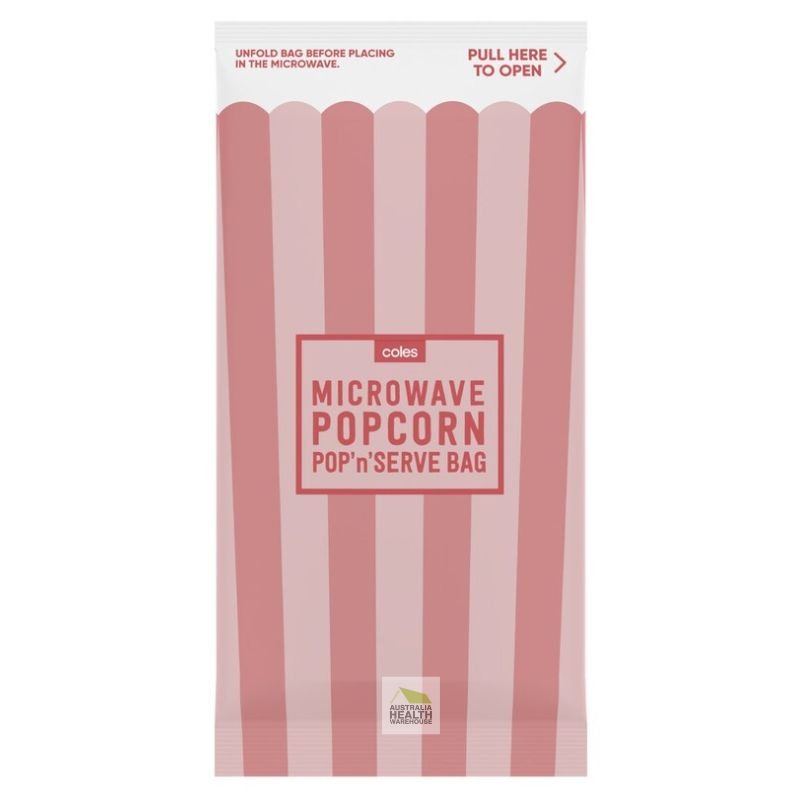 Coles Butter Flavoured Microwave Popcorn 100g [17 May 2024]