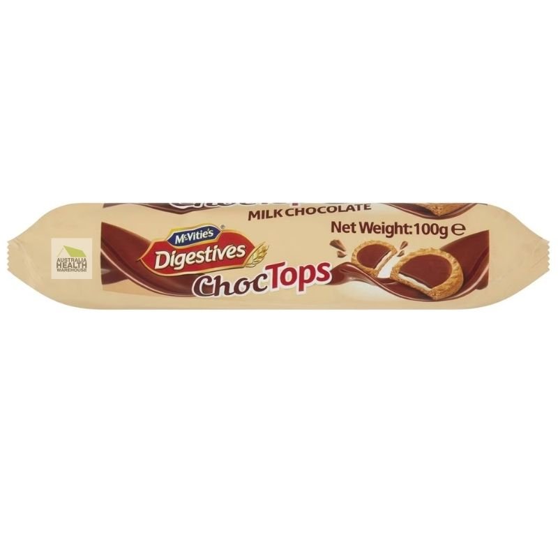 Expiry Date: 11/09/24 McVitie's Digestives ChocTops Milk Chocolate 100g