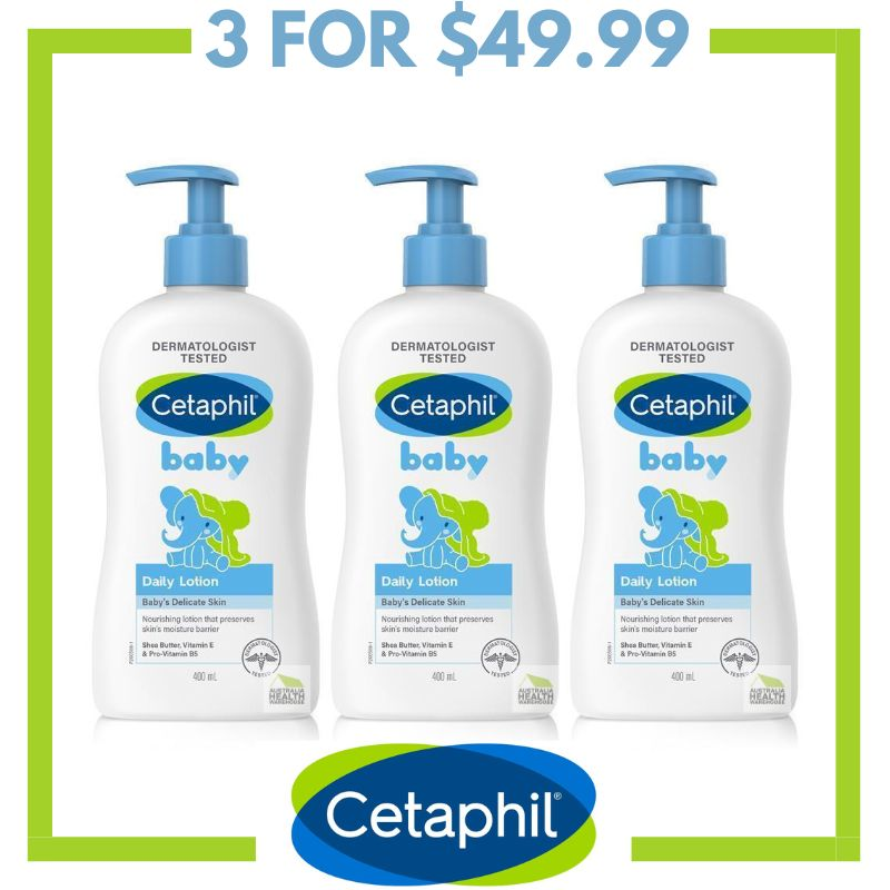 Cetaphil Baby Daily Lotion 400mL (3pcs) February 2025