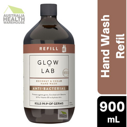 Glow Lab Coconut & Cedar Hand Wash Antibacterial Refill 900mL June 2024