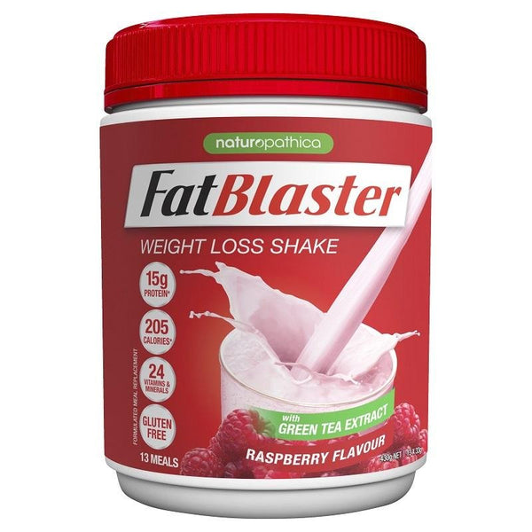 Naturopathica FatBlaster Weight Loss Raspberry Ripple Shake 430g September 2025
