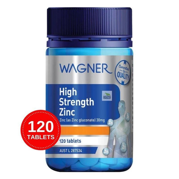 Wagner High Strength Zinc 120 Tablets  June 2024