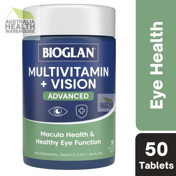 Bioglan Multi Vitamin + Vision Advanced 50 Tablets July 2025