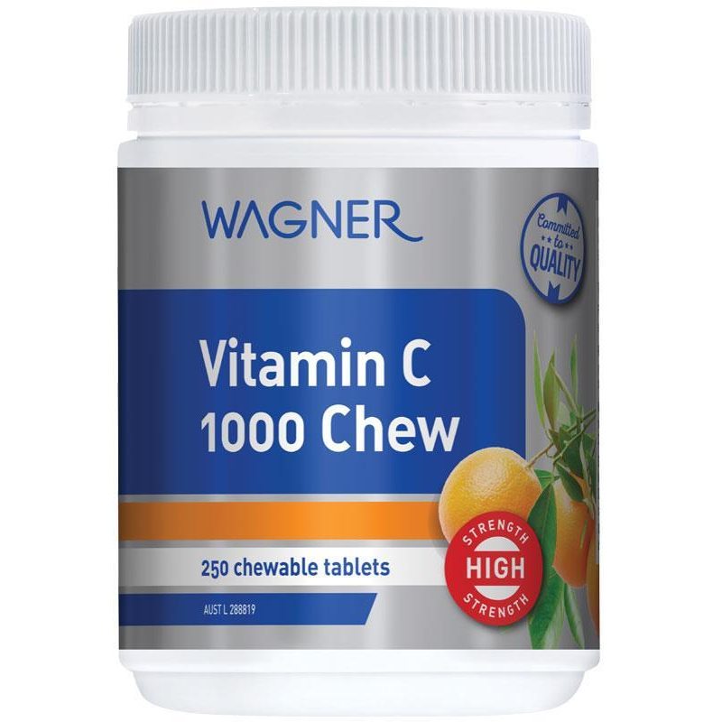 Wagner Vitamin C 1000 Chewable 250 Tablets March 2024