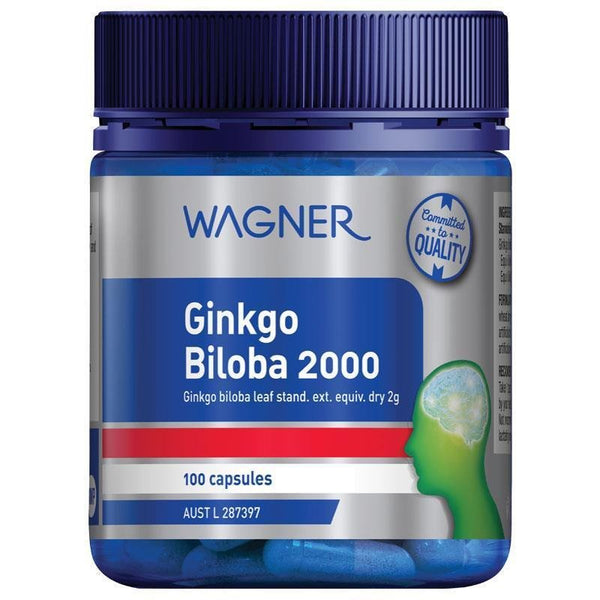 [CLEARANCE] Wagner Ginkgo Biloba 2000 100 Capsules February 2024